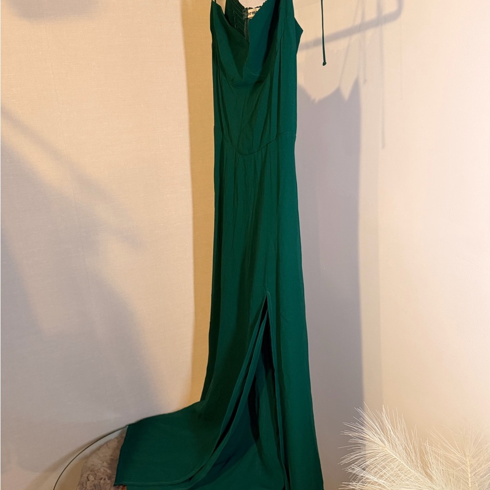 Reformation Juliette Dress Emerald - Picture 6 of 7